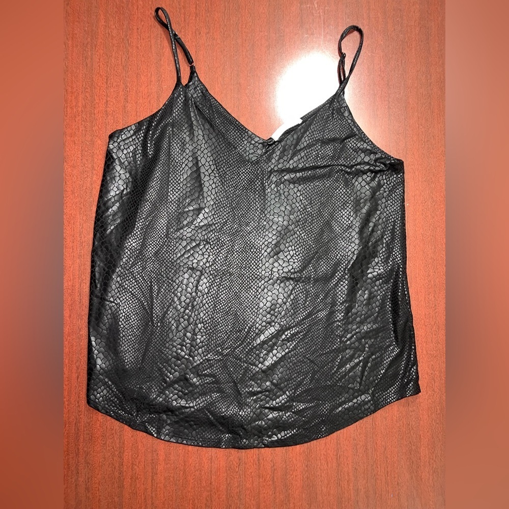 Cherish Black Textured Camisole